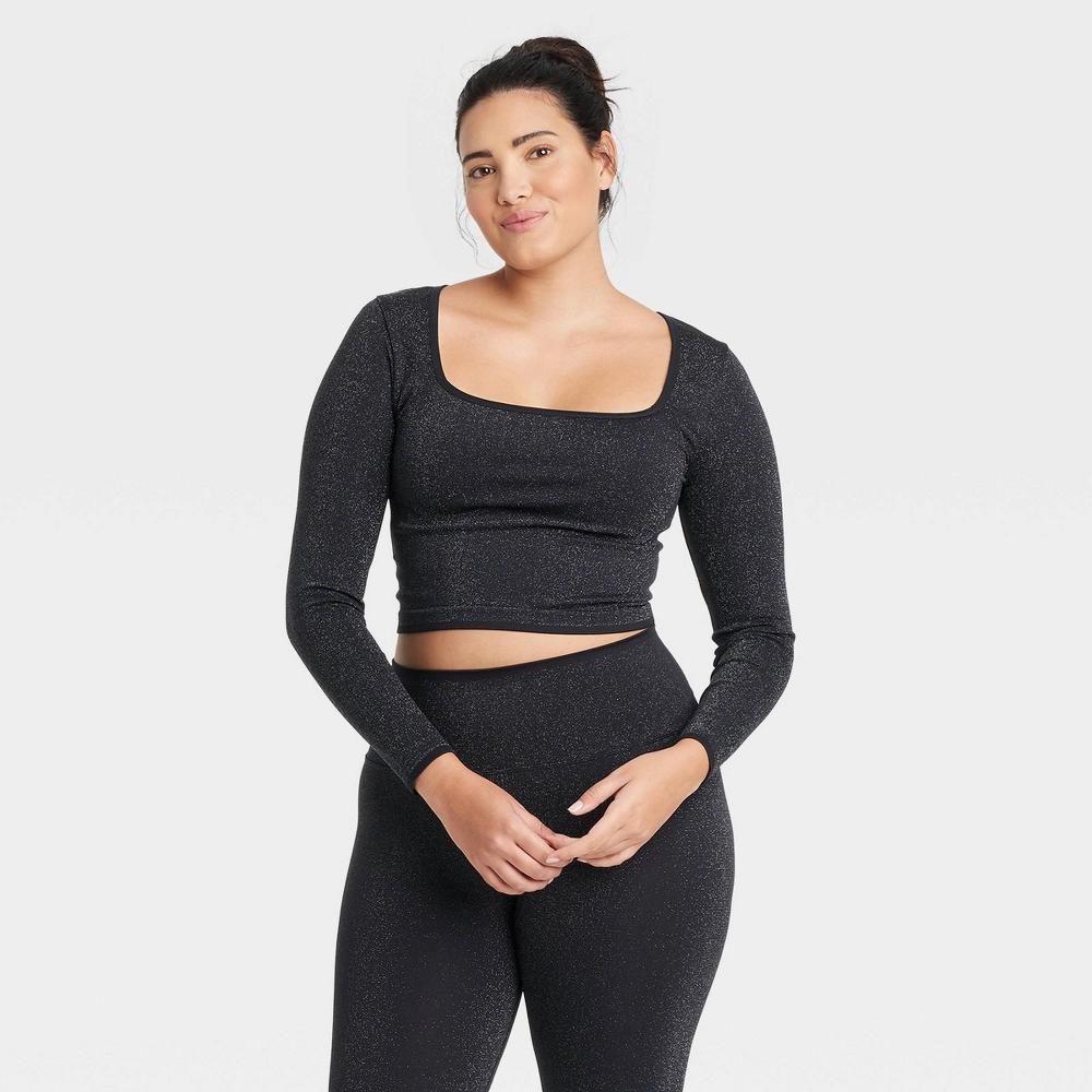 Women's Lurex Seamless Long Sleeve Top - All In Motion™ Product Image