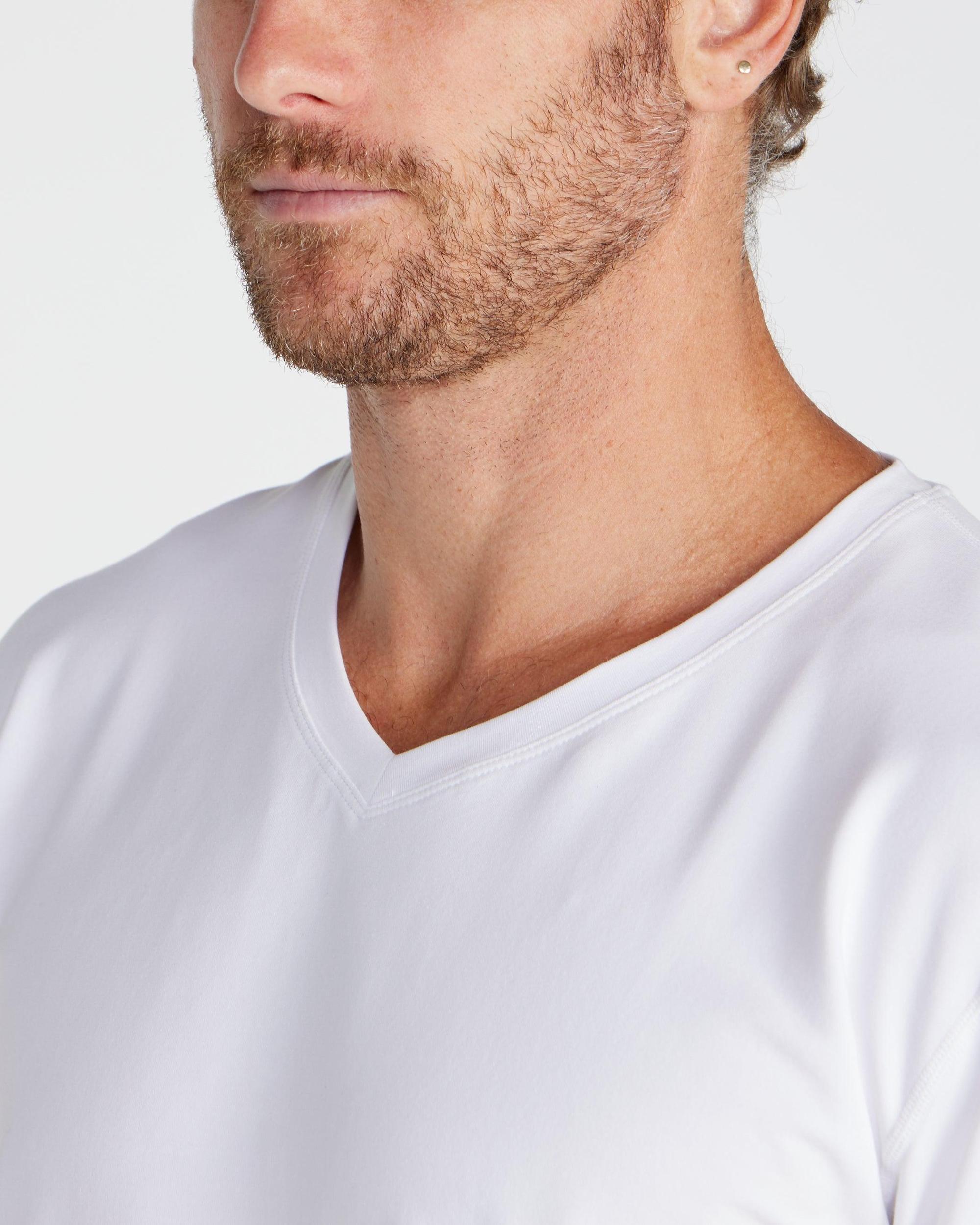 V-Neck Long Sleeve Drop-Cut: LUX Product Image