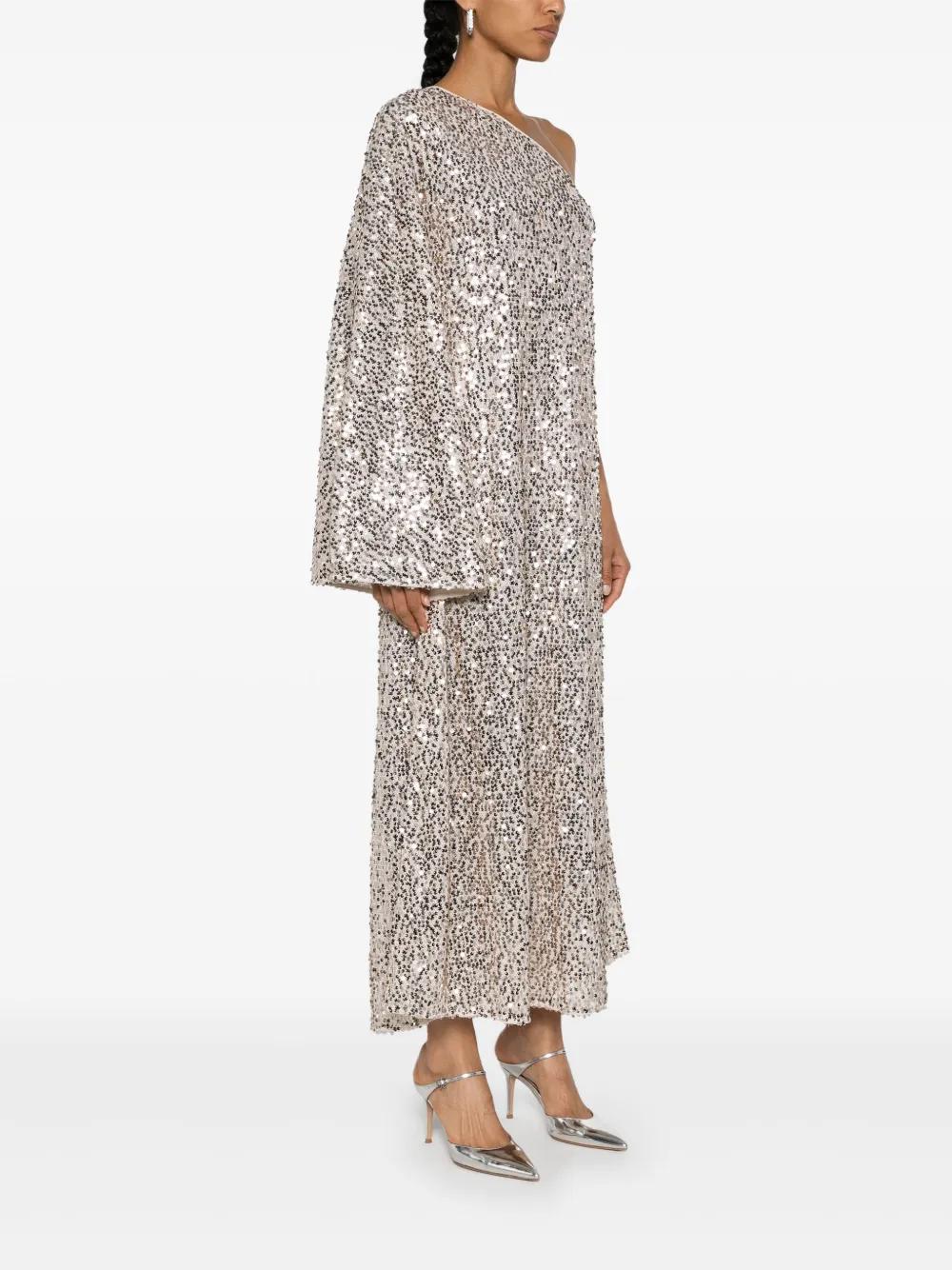 sequin embellished one-shoulder dress Product Image