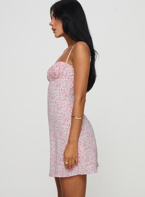 Draven Mini Dress Pink Product Image