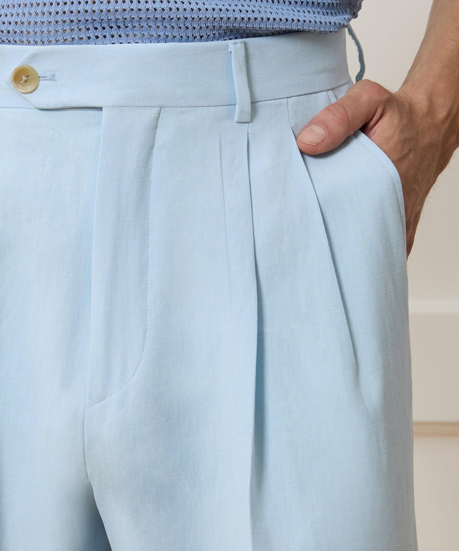 Italian Sueded Linen Wythe Trouser Product Image