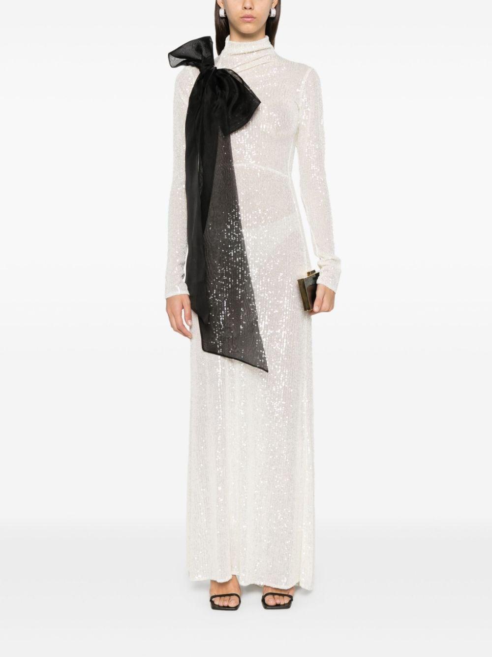 draped-detail maxi dress Product Image