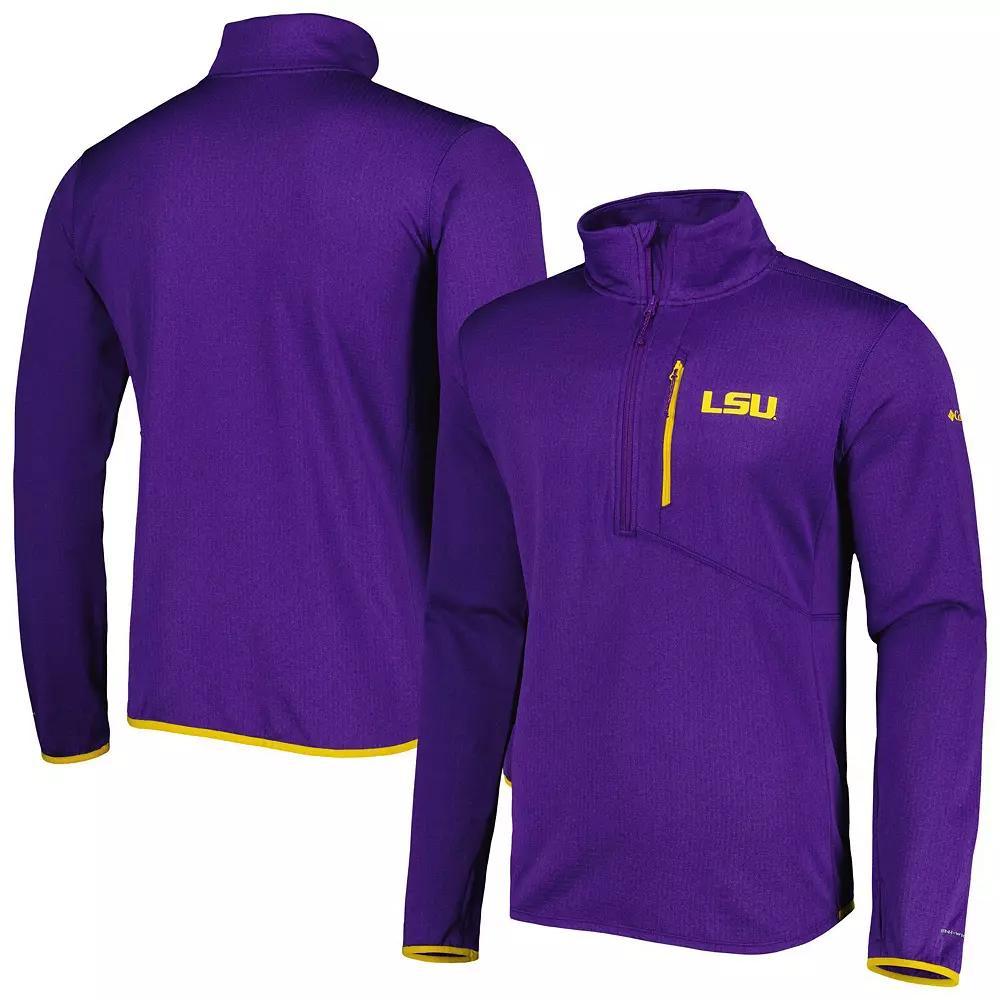 Men's Columbia Purple LSU Tigers Park View Omni-Wick Half-Zip Top, Size: 2XL Product Image