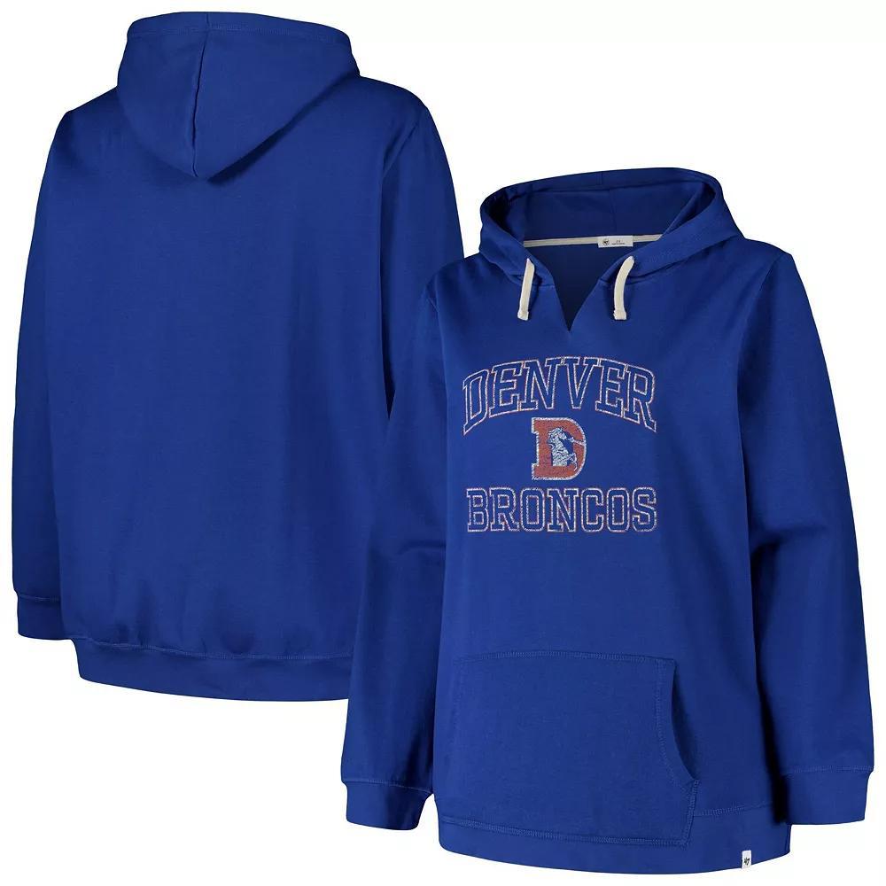 Women's Profile  Royal Denver Broncos Kennedy Pullover Hoodie, Size: 3XL, Blue Product Image