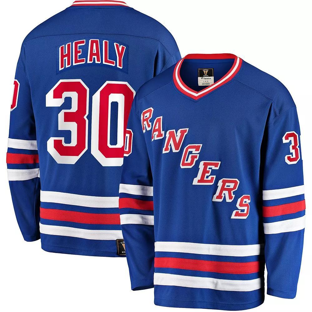 Men's Fanatics Branded Glenn Healy Blue New York Rangers Premier Breakaway Retired Player Jersey, Size: 4XL, Ran Blue Product Image