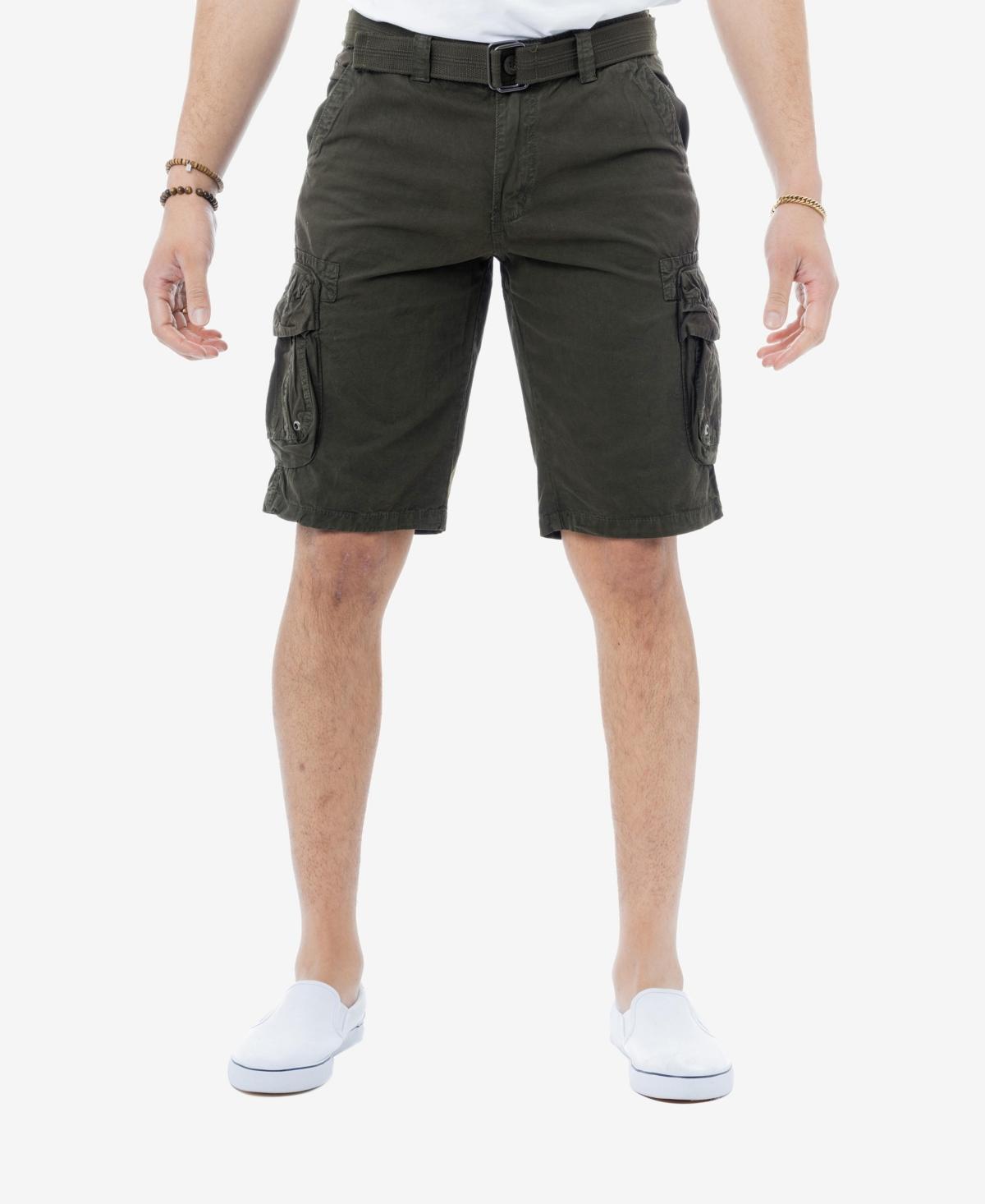 Men's RAW X by Xray Regular-Fit Belted Cargo Shorts, Size: 30, Green Product Image