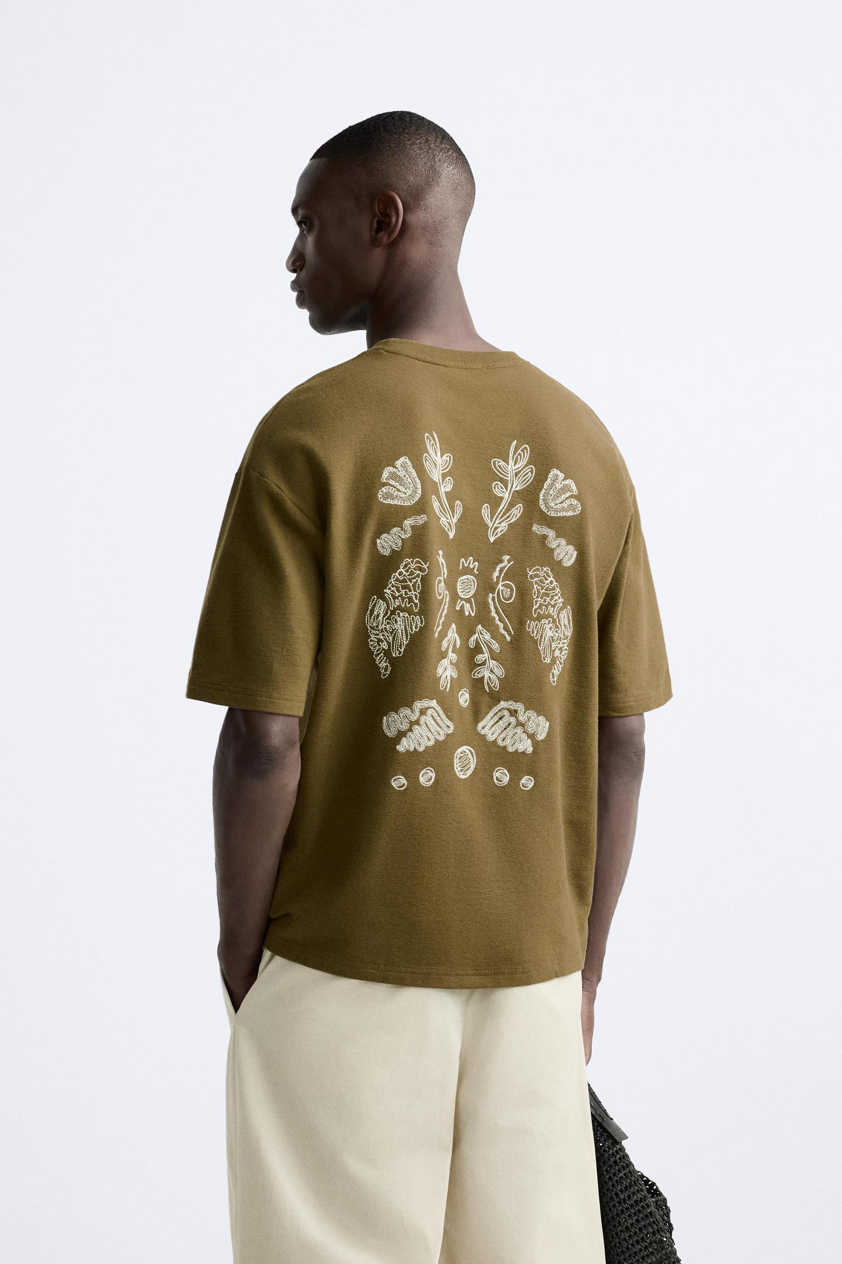 EMBROIDERED RUSTIC T-SHIRT Product Image