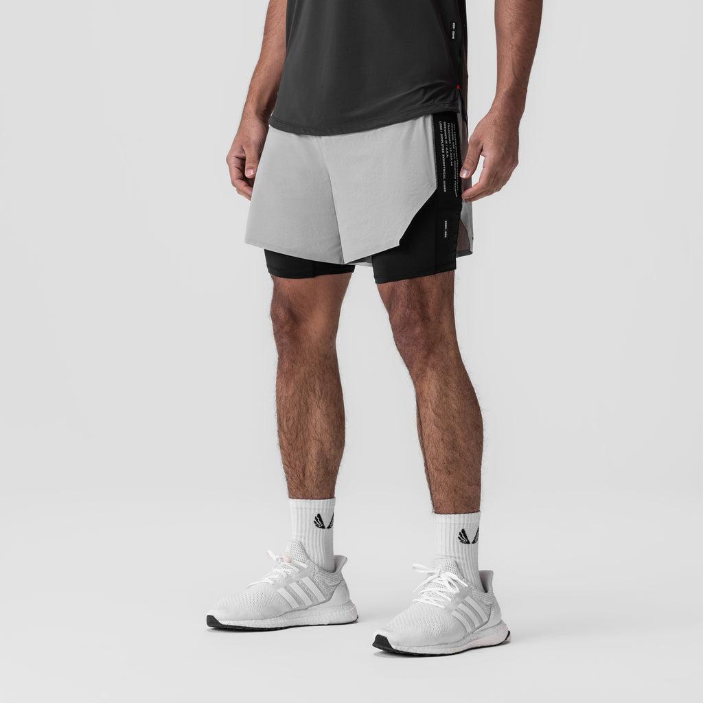 0953. Aerotex™ Hybrid Liner Short - Slate Grey/Black Product Image