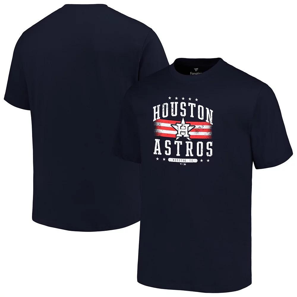 Men's Profile  Navy Houston Astros Big & Tall Americana T-Shirt, Size: 2XLT, Blue Product Image