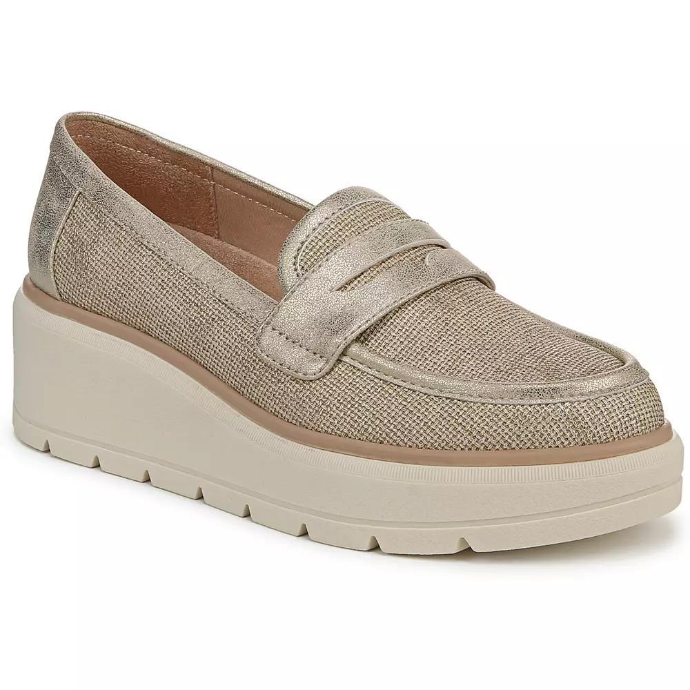 Dr. Scholl's Nice Day Max Women's Platform Loafers, Size: 11, Gold Product Image