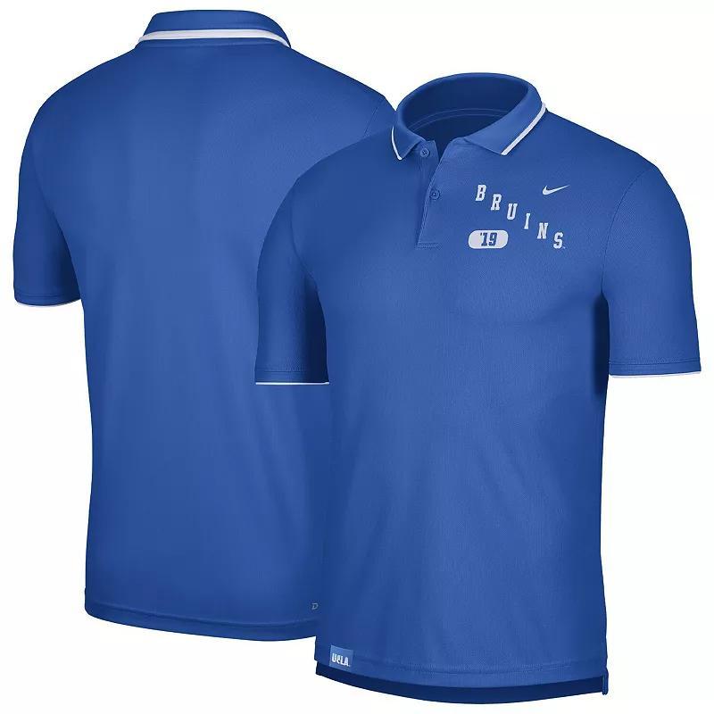 Men's Nike Navy Michigan Wolverines Wordmark Performance Polo, Size: Medium, Blue Product Image