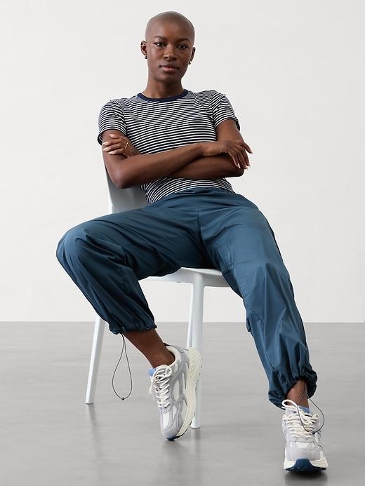 Signature Rib Crop Tee Product Image