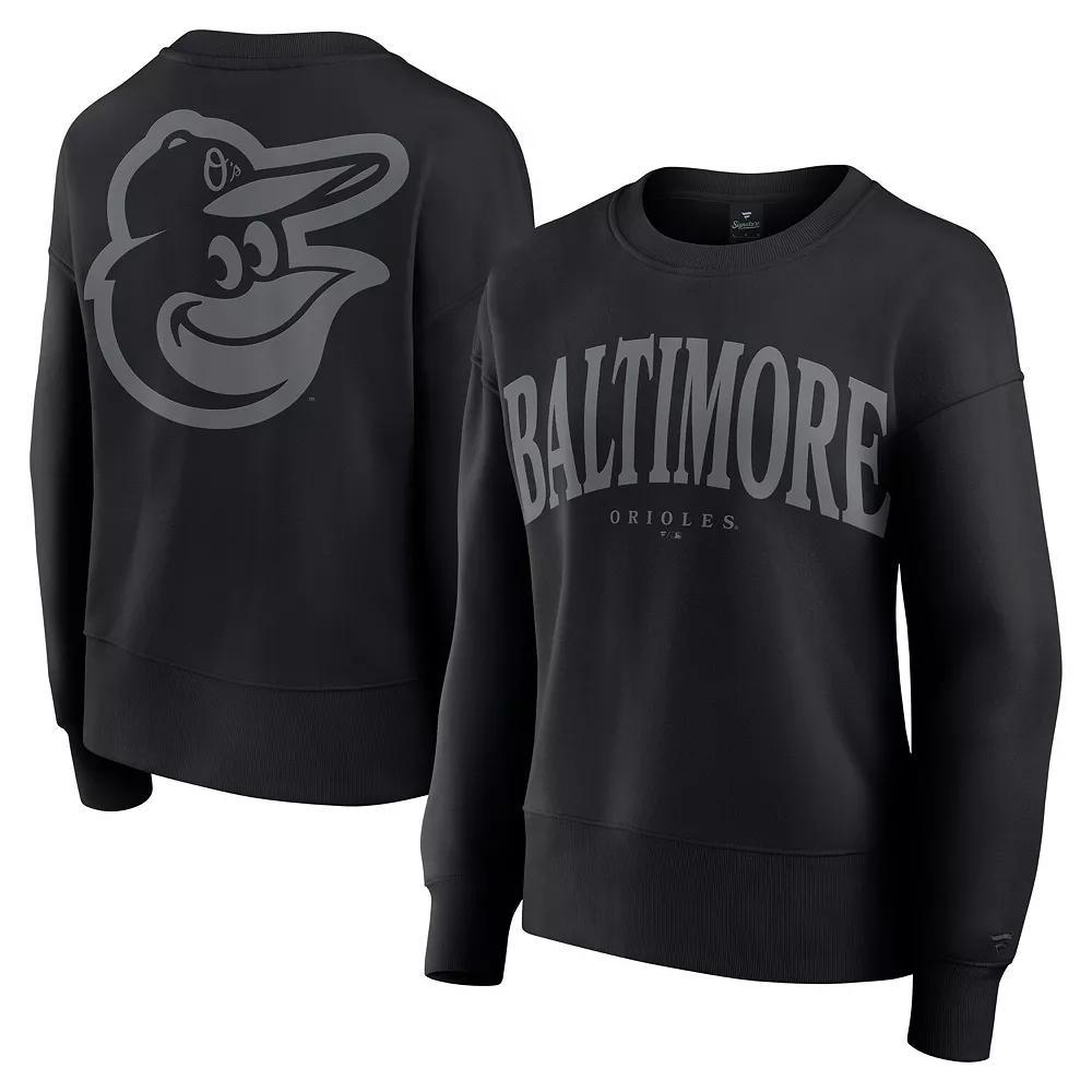 Women's Fanatics Black Baltimore Orioles Elements Flow Pullover Sweatshirt, Size: Large Product Image
