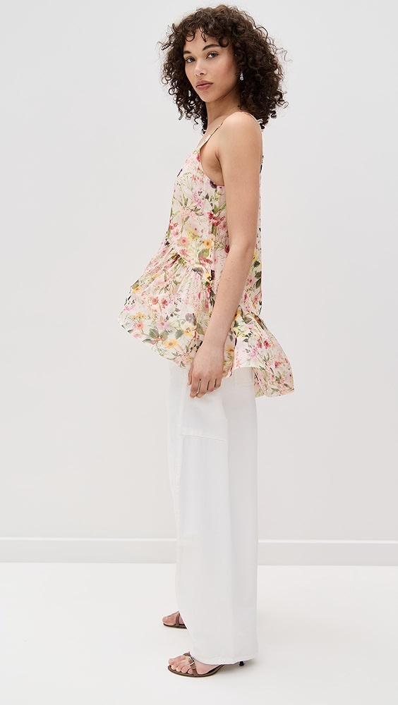 Marques Almeida Printed Chiffon Strappy Top | Shopbop Product Image