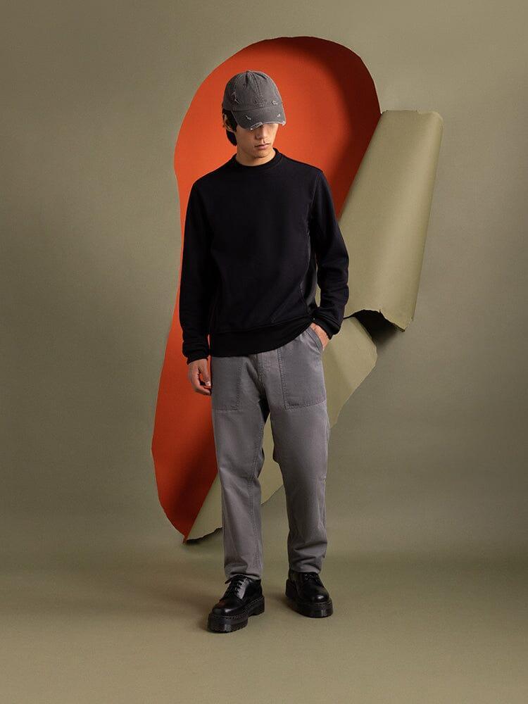 MIXED MEDIA CREWNECK SWEATSHIRT Product Image