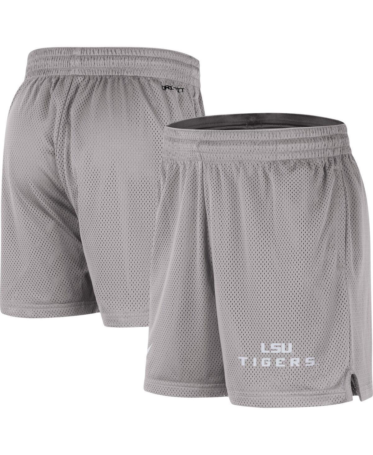 Men's Nike Gray LSU Tigers Mesh Performance Shorts, Size: XL, Grey Product Image