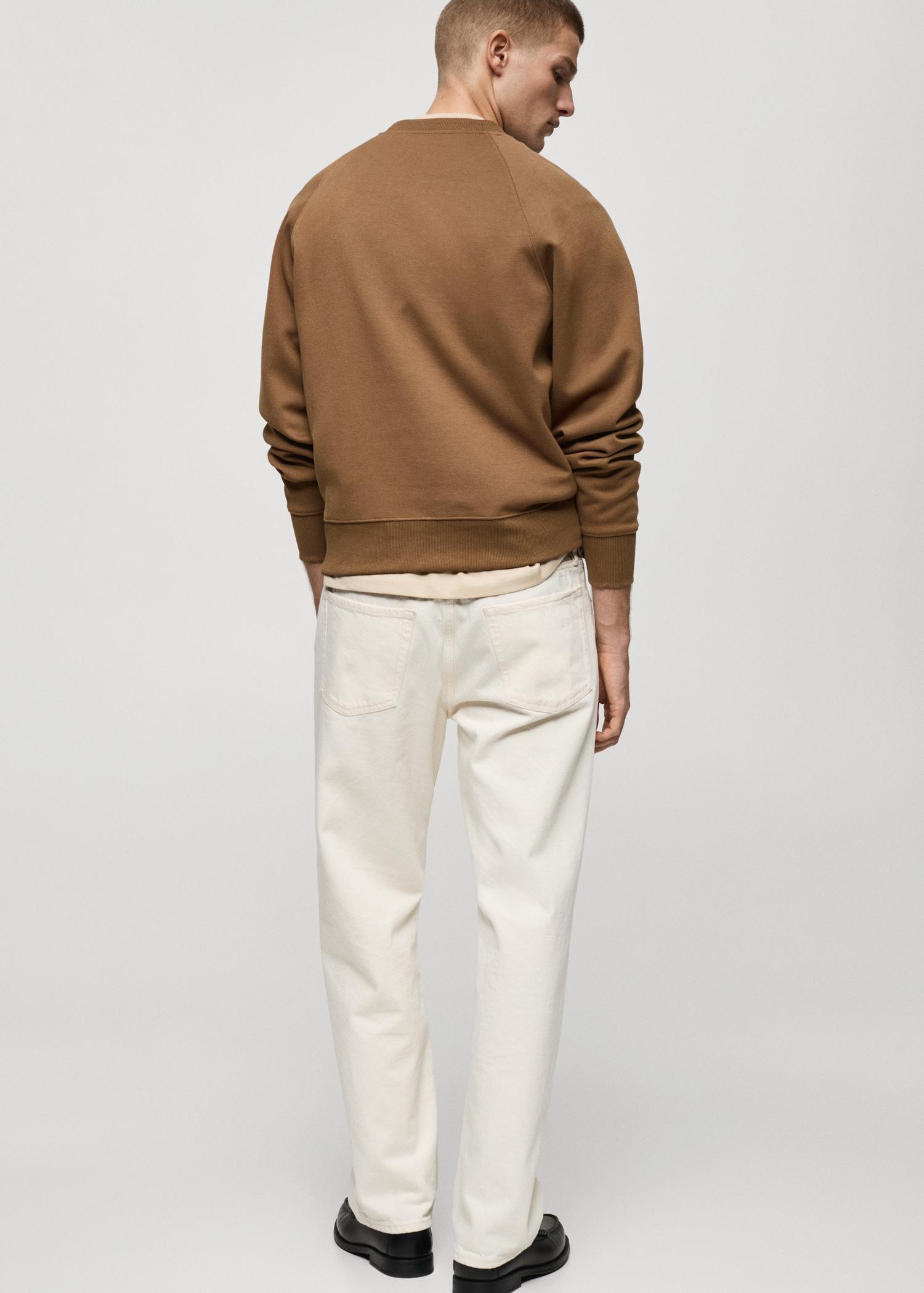 Relaxed-fit sweatshirt - Men | MANGO USA Product Image