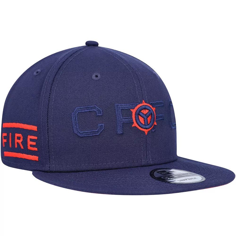 Men's New Era Navy Chicago Fire Kick Off 9FIFTY Snapback Hat, Cfs Blue Product Image