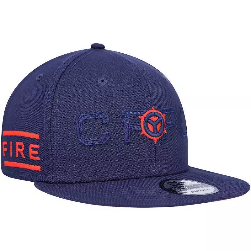 Men's New Era Navy Chicago Fire Kick Off 9FIFTY Snapback Hat, Cfs Blue Product Image