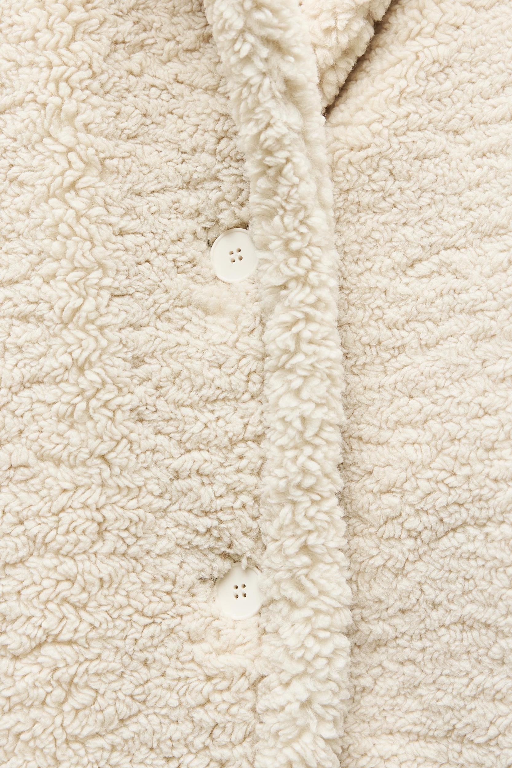 LONG FLEECE COAT Product Image