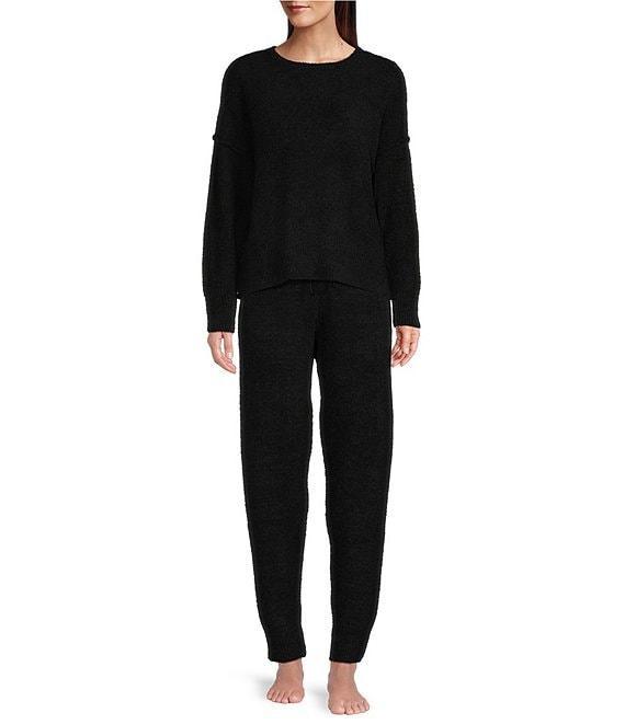 Natori Edit Long Sleeve Round Neck Coordinating Sweater Knit Lounge Top Product Image