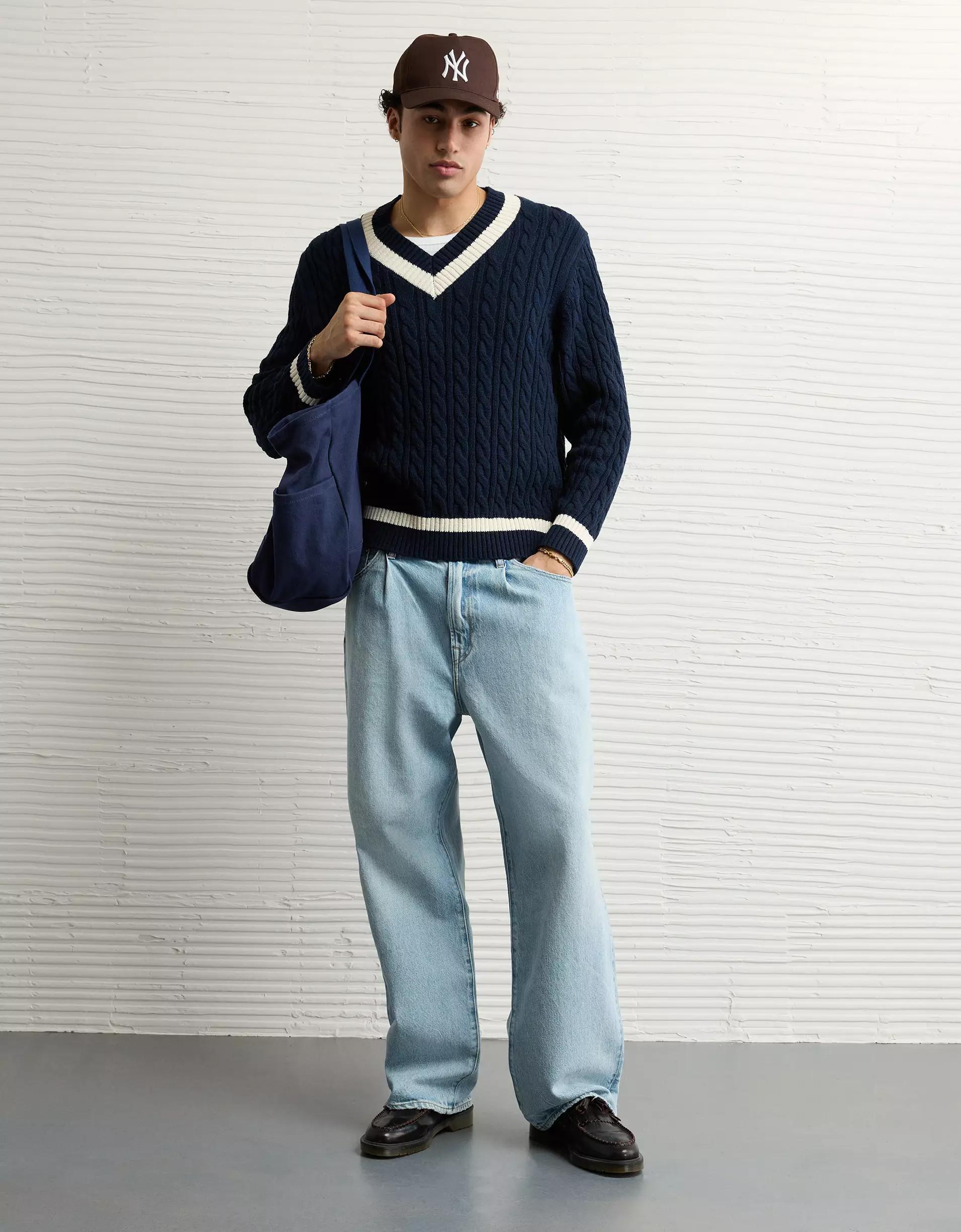 AE V-Neck Cricket Sweater Product Image
