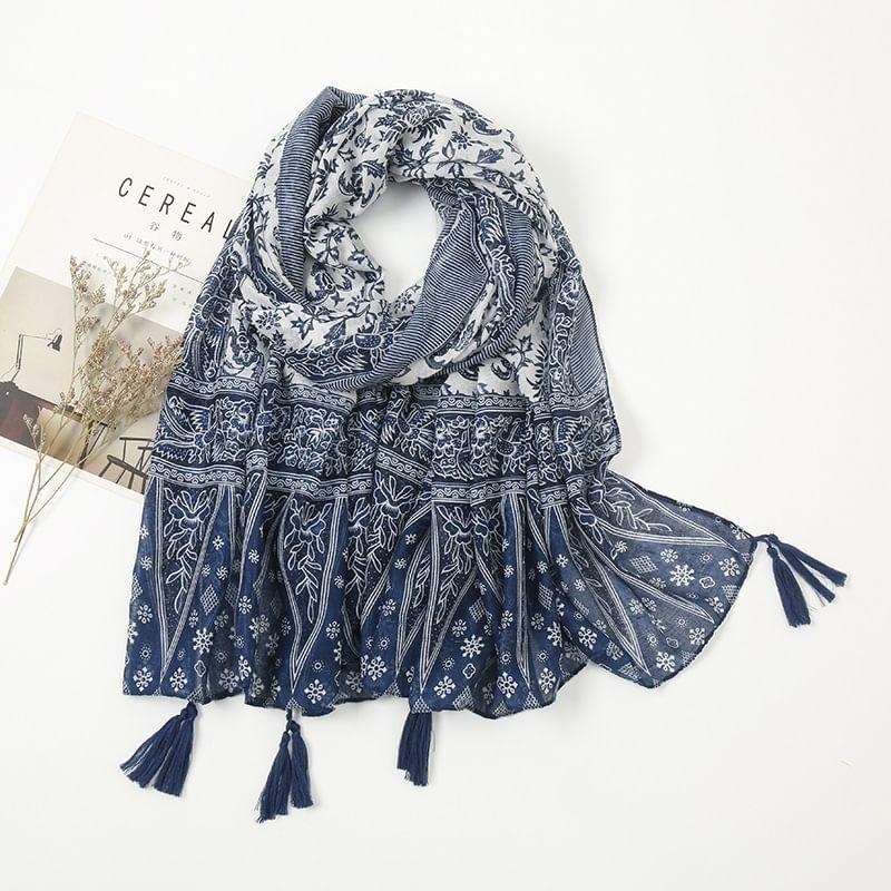 Tassel Patterned Scarf (Various Designs) Product Image