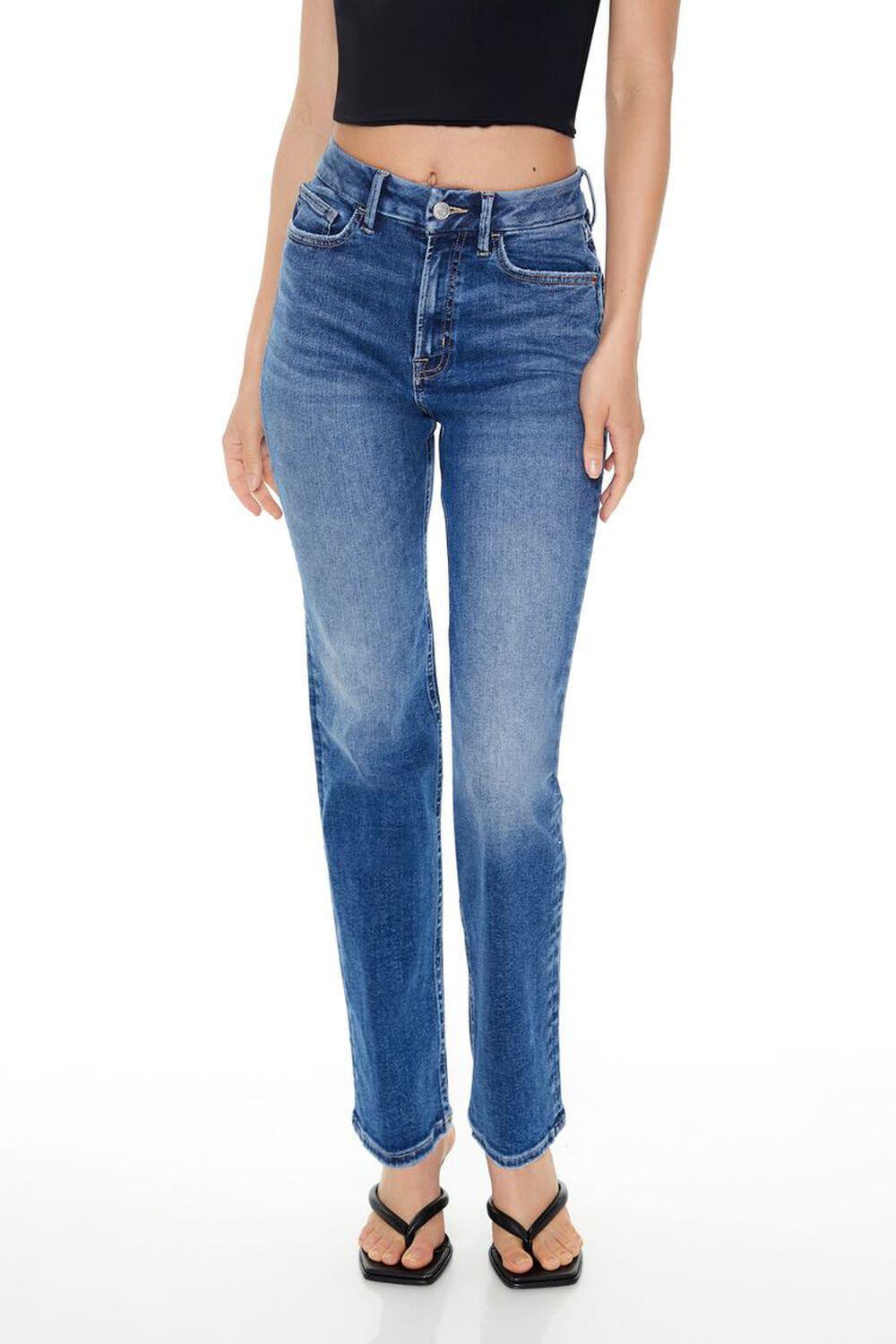 Curvy High-Rise Straight Jeans | Forever 21 Product Image