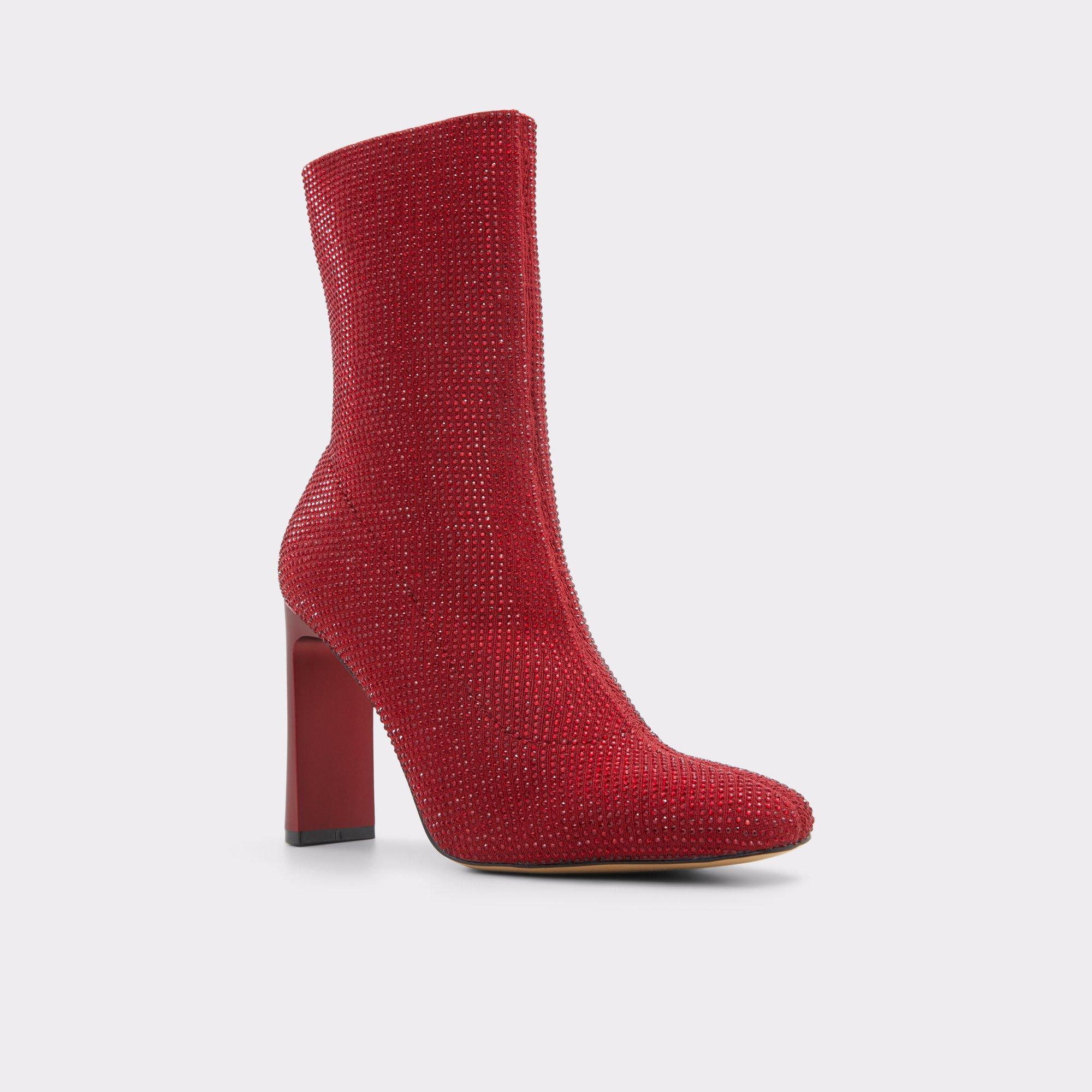 ALDO Faelora - Women's Ankle Boot - Red, Size 9 Product Image