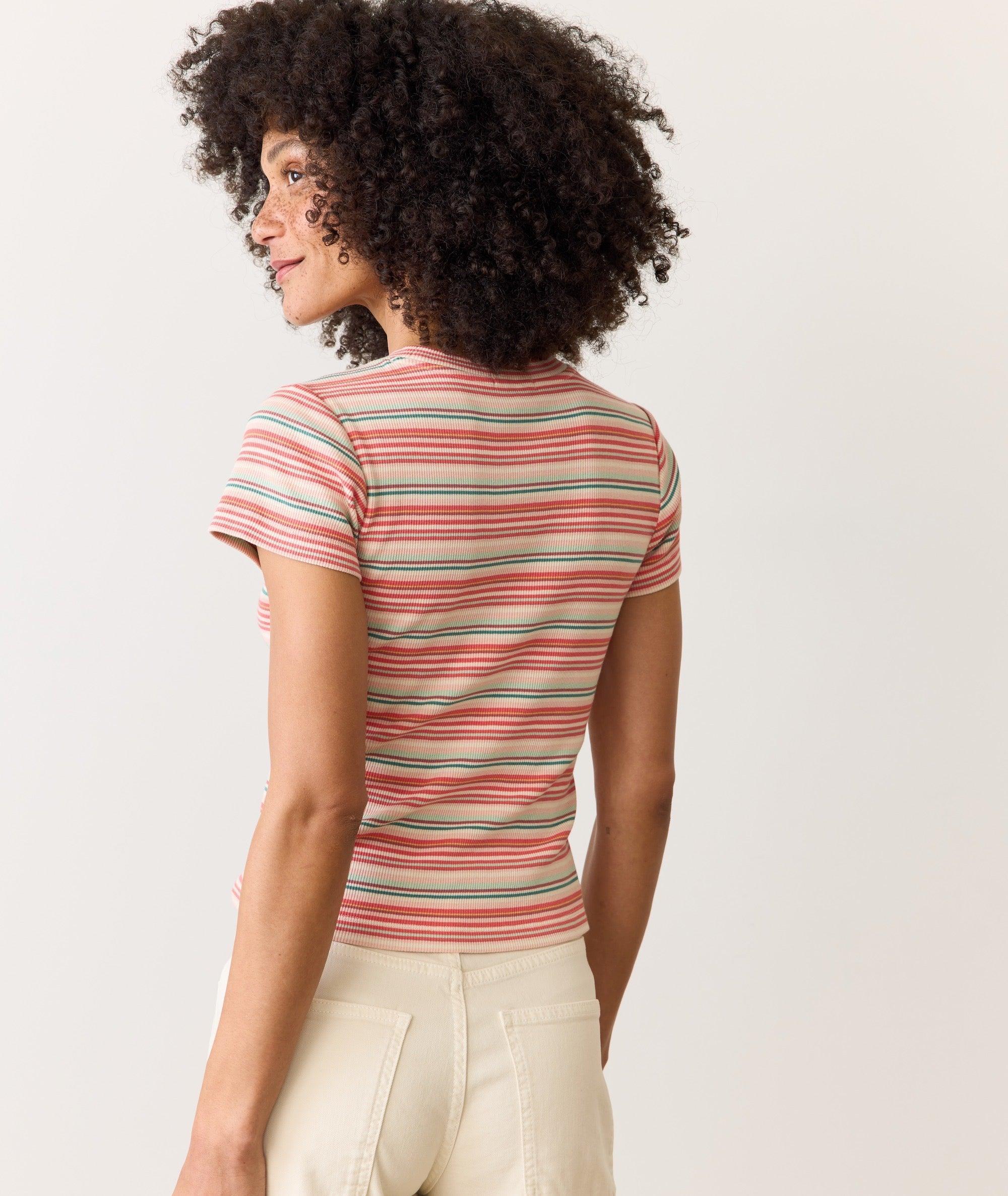 Lexi Rib Sun-In Crew Tee Product Image