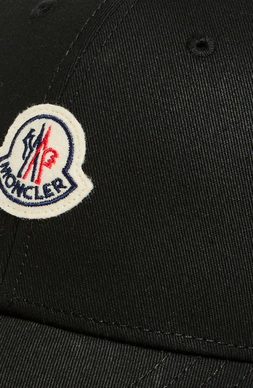 MONCLER Grenoble Logo Embroidered Baseball Cap In Black Product Image