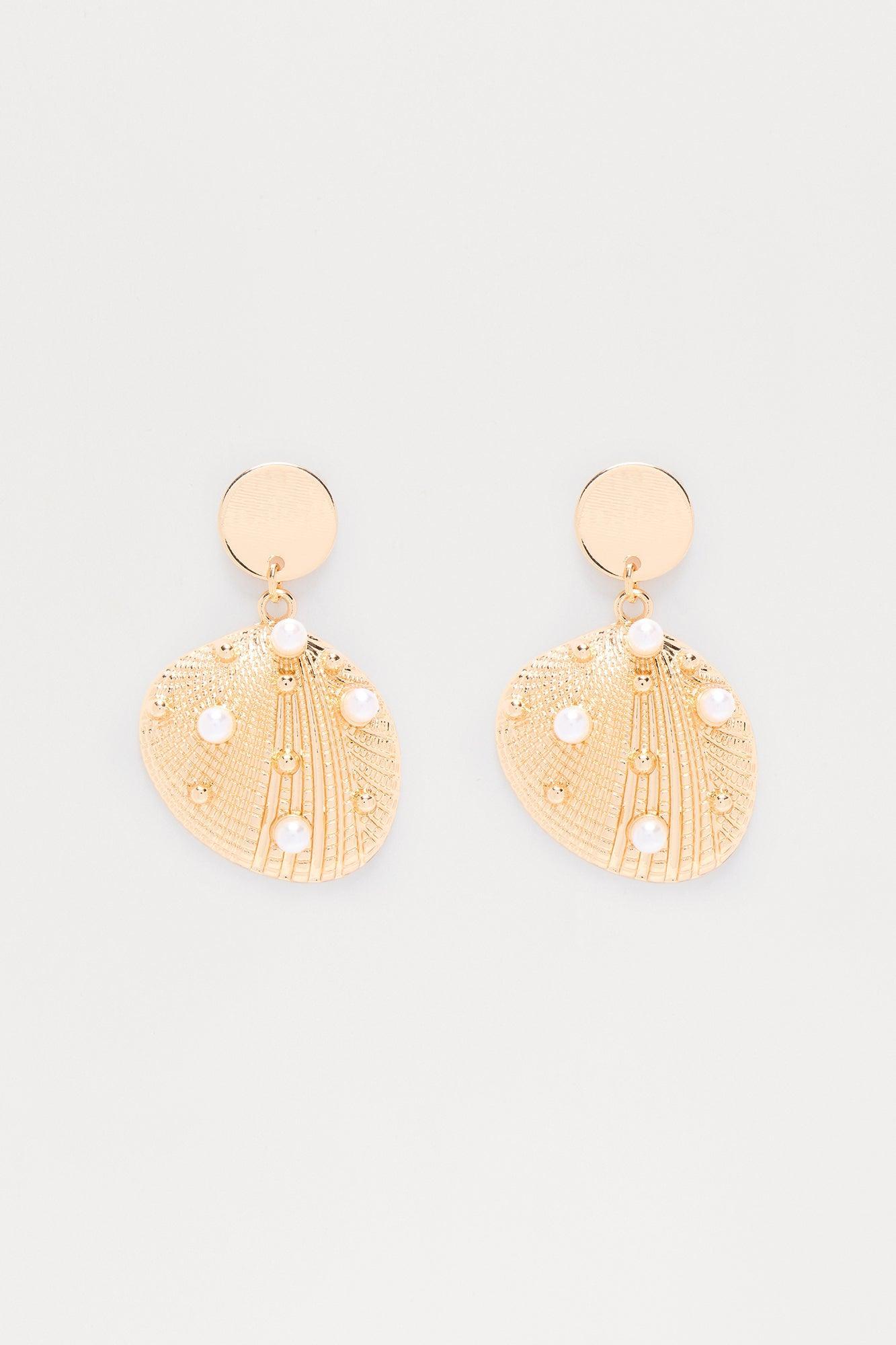 Sea Shore Earrings - Gold Product Image