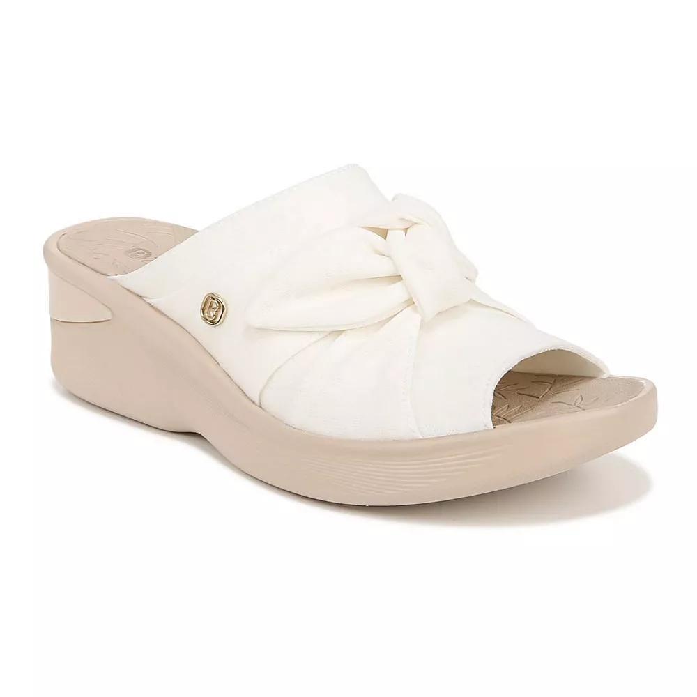 LifeStride Smile Women's Washable Wedge Slide Sandals, Size: 9.5, White Product Image