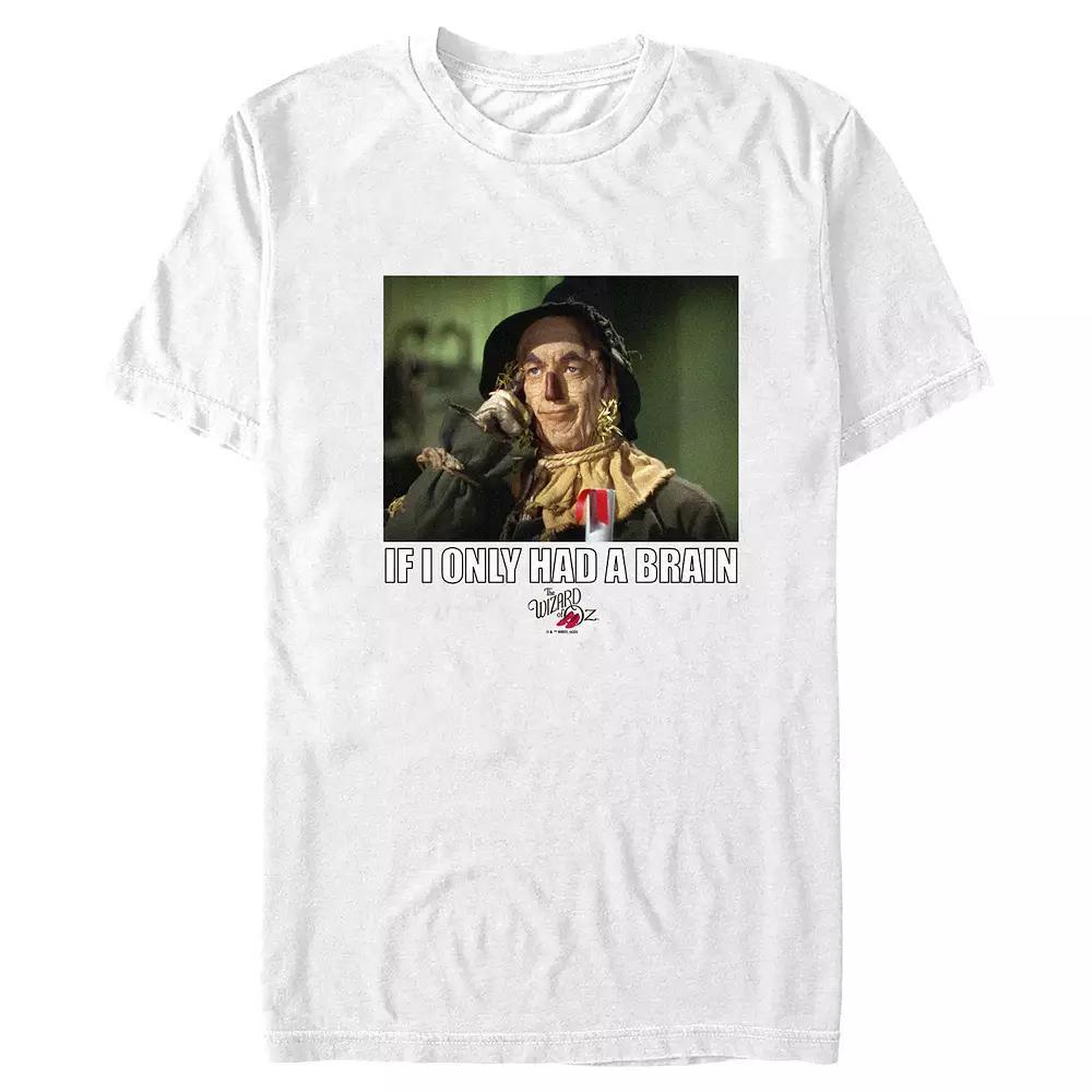 Men's The Wizard of OZ IF I ONLY HAD A BRAIN Graphic Tee, Size: Small, White Product Image
