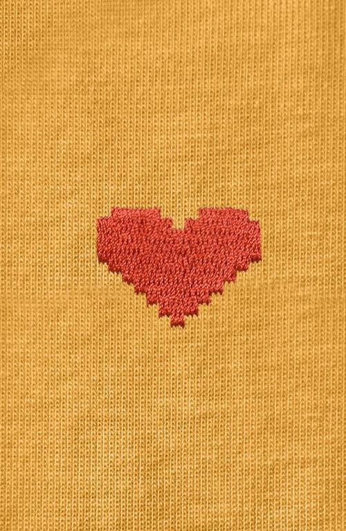 Dalix Be Kind Womens Relaxed Tee in Mustard at Nordstrom, Size Xx-Large Product Image