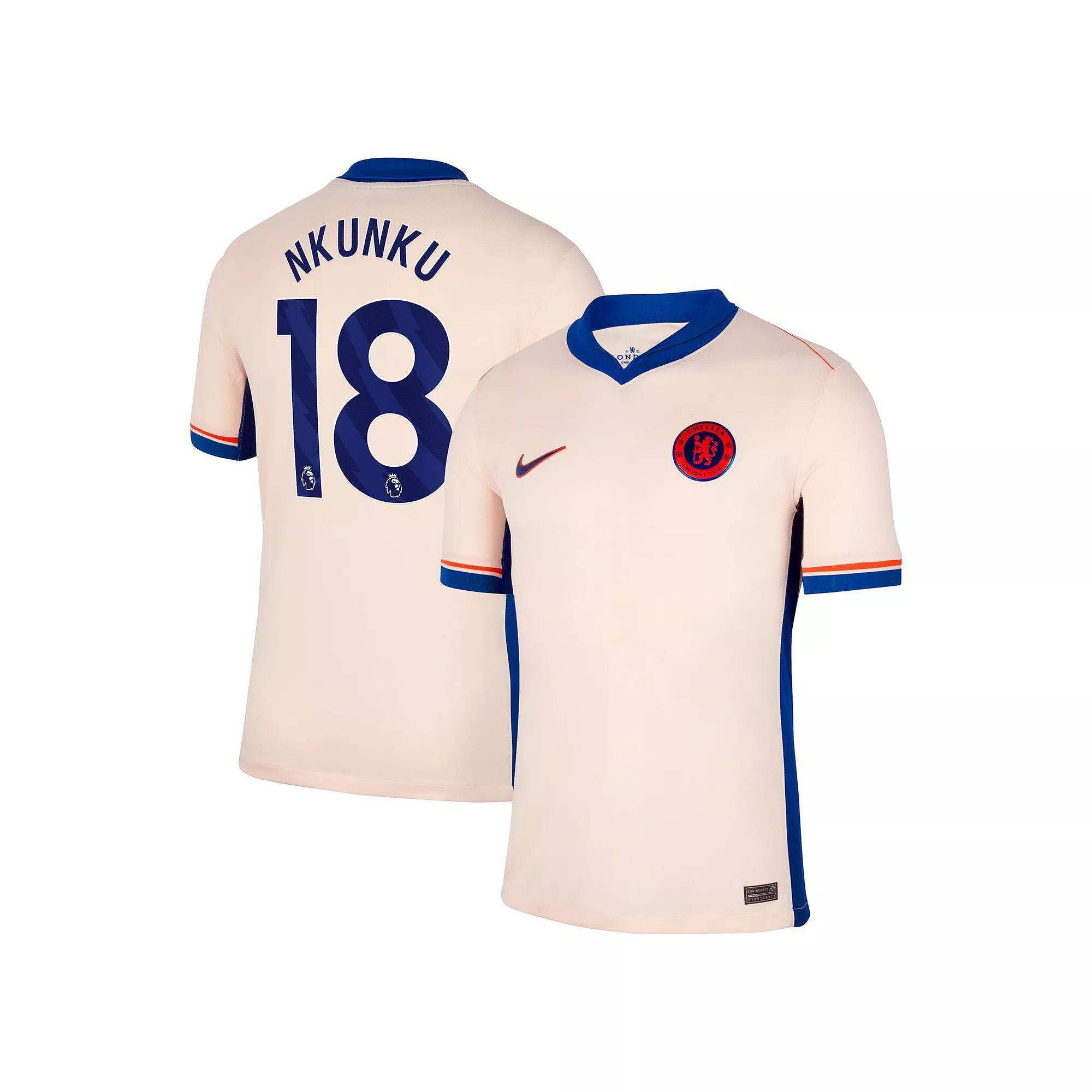 Mens Nike Christopher Nkunku Orange Chelsea 2024/25 Away Replica Player Jersey Product Image