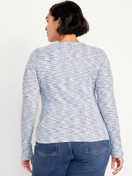 Plush-Knit Long-Sleeve T-Shirt Product Image