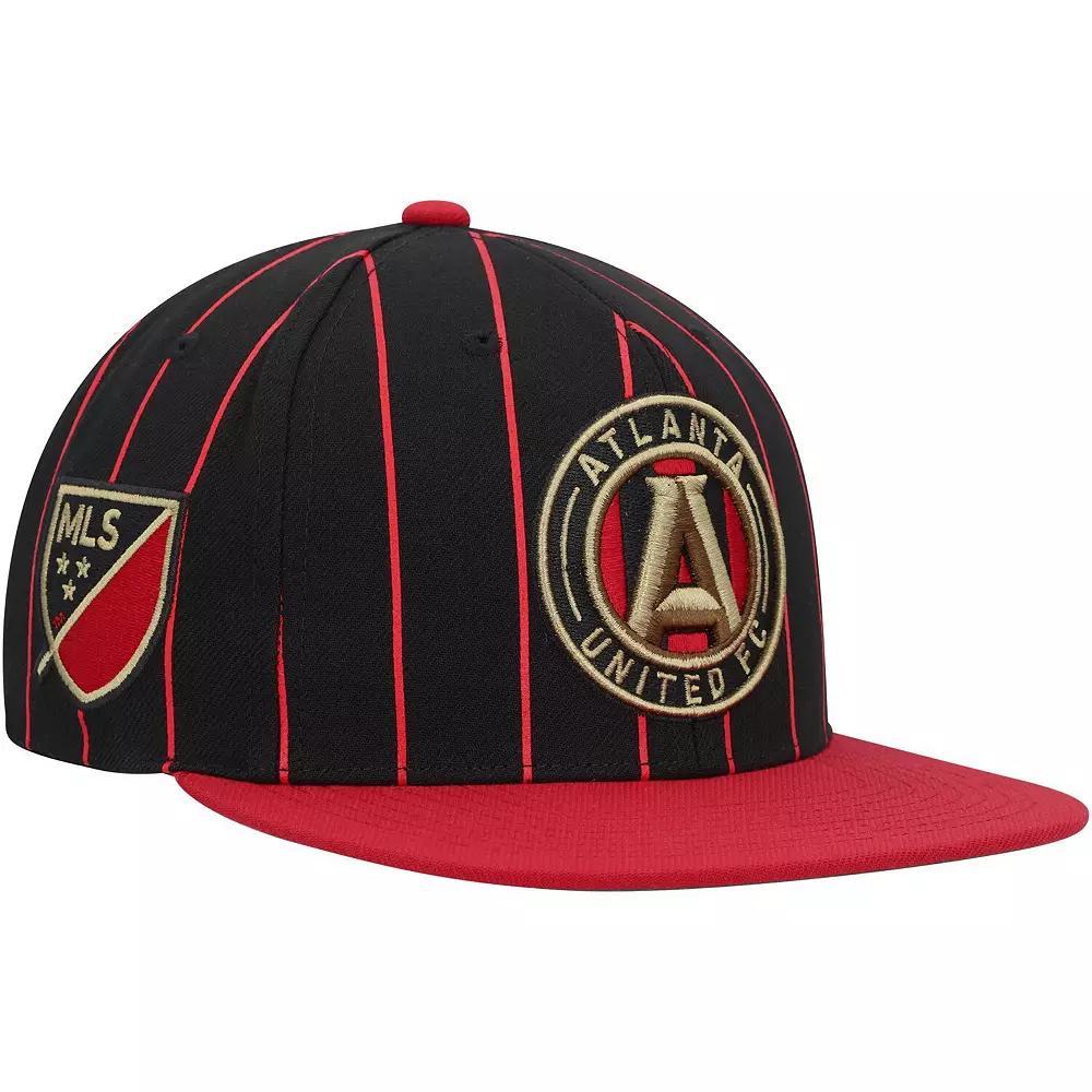 Men's Mitchell & Ness Black Atlanta United FC Team Pin Snapback Hat, Atu Black Product Image