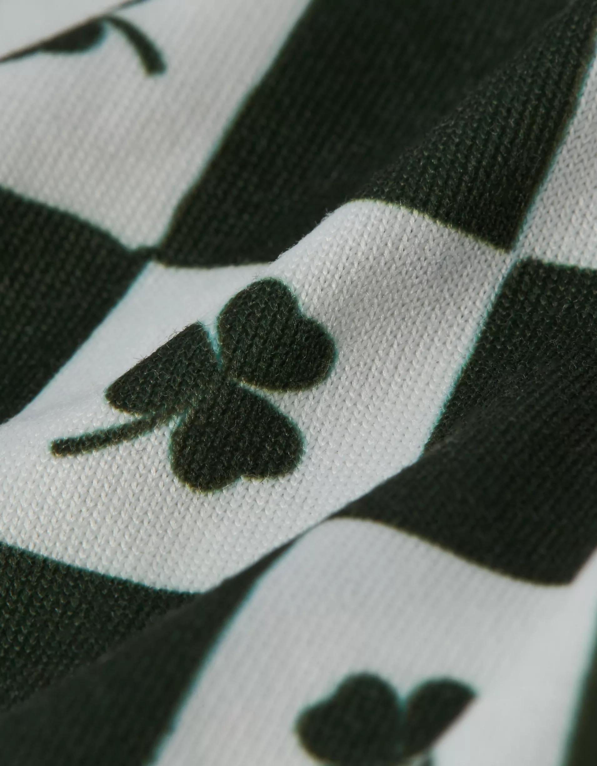 AEO Men's St. Patrick's Day Clover Check Ultra Soft Pocket Boxer Short Product Image