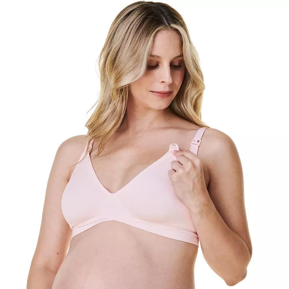 Women's Bravado Designs V-Neck Maternity & Nursing Bra 11046BA, Size: Small, Black Product Image