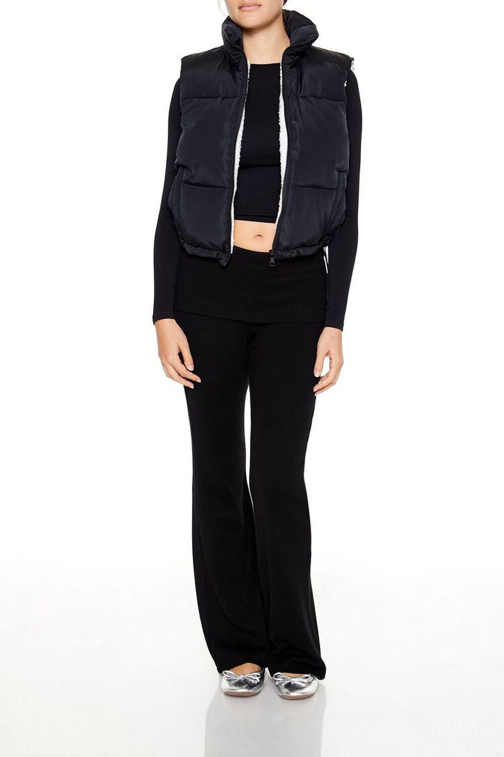Toggle Drawstring Cropped Vest | Forever 21 Product Image
