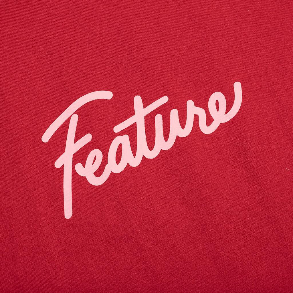 Small Red Heart T-Shirt - Purple Male Product Image