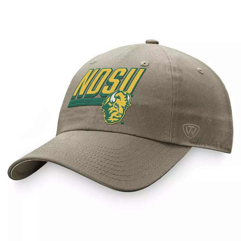 Men's Top of the World Khaki NDSU Bison Slice Adjustable Hat, Nds Beig K Product Image
