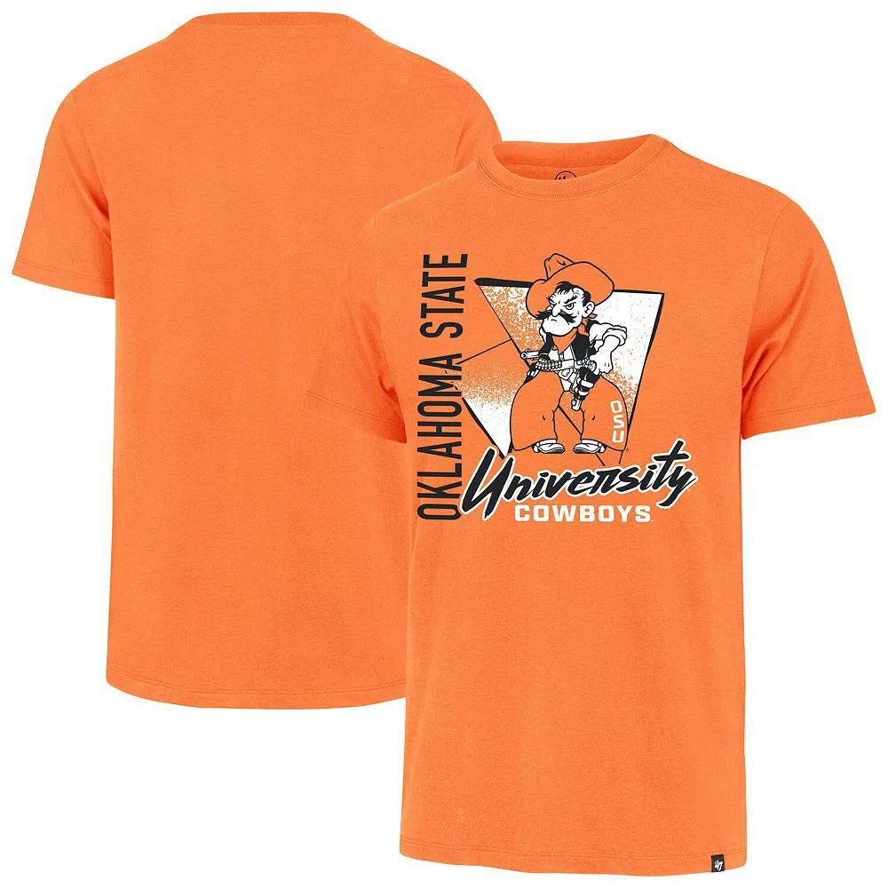 Men's '47 Orange Oklahoma State Cowboys Side Arm Franklin T-Shirt, Size: Small Product Image