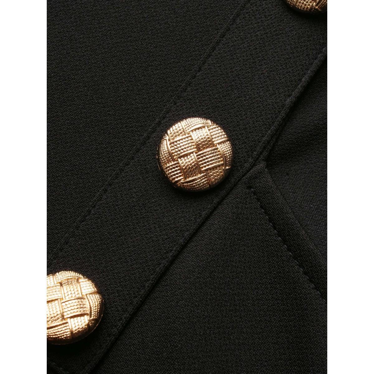 Plus Size Buckle Detail Wide-Leg Pants Women Black Formal Wide Leg High Rise Party Pants BloomChic 14-16/1X Product Image