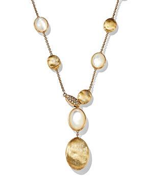 Marco Bicego 18K Yellow Gold Siviglia Mother Of Pearl & Diamond Lariat Necklace, 16.5-18.5 - 150th Anniversary Exclusive Product Image