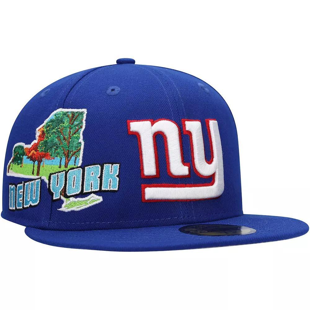 Men's New Era Royal New York Giants Stateview 59FIFTY Fitted Hat, Size: 7 1/2, Blue Product Image