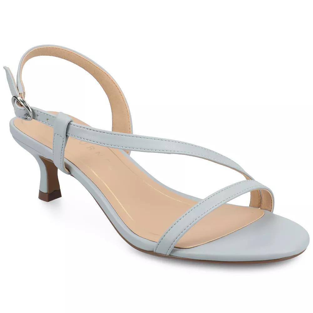 Journee Jemry Womens Crossover Strap Kitten Heel Dress Sandals Product Image