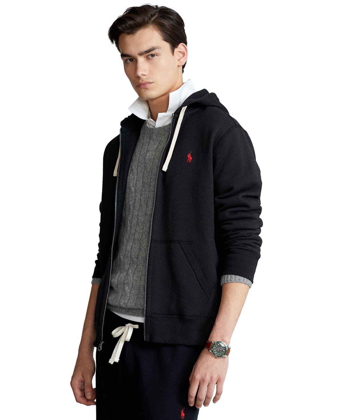 Polo Ralph Lauren Men's Zip Front Fleece Hoodie in Cruise Navy at Nordstrom, Size X-Large Product Image