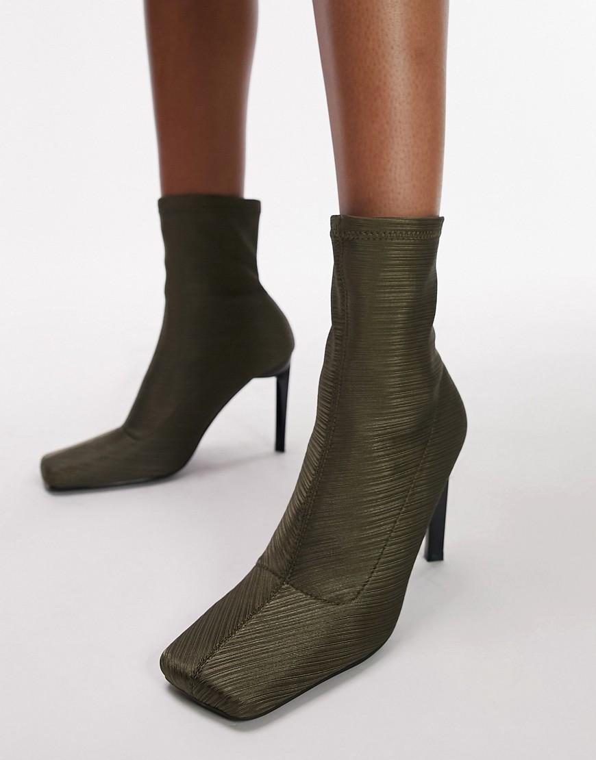 Topshop Wide Fit Martha over the knee stretch boot Product Image